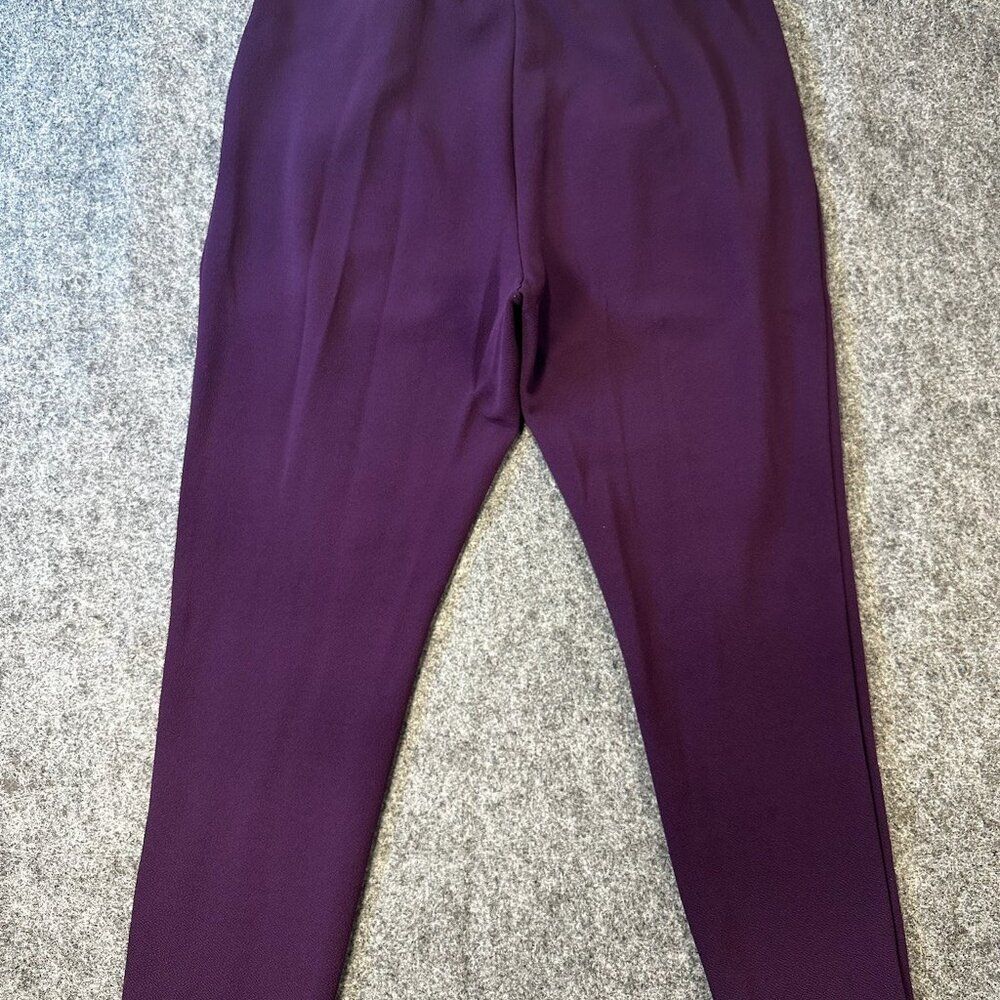 SHEIN Purple Work Career Business Pants WMNS 1X Elegant Professional Corporate - Picture 2 of 10